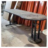 Pressed Board Table with Metal