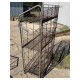 Four-Section Chrome Wire Shelf Unit