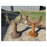 Pair Cast Iron Bases