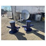 Pair Cast Iron Ship Tie Offs