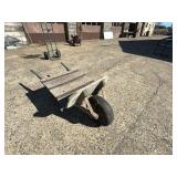 Industrial Wooden and Steel Utility Cart