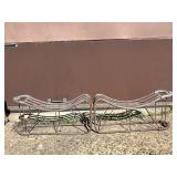 Pair Antique Fire Hose Racks Iron