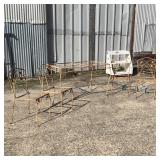 Metal Table and Four Chairs