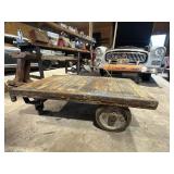 Industrial Steel and Wood Cart