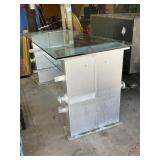 Custom Built Aluminum and Glass Table