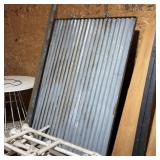 Galvanized Corrugated Barn Door with Track
