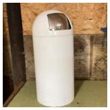Metal Push Top Trash Can