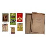 Vintage Cigarette Packs With Lorillard Books