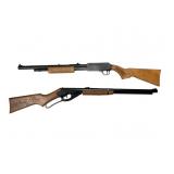 Two Vintage Air Rifles with Wooden Stocks