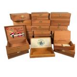 28 Wooden Cigar Boxes