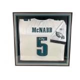 Framed McNabb Signed Jersey Display