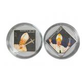 Two 0.90 Fine Silver Coins, Congo