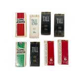 Eight Vintage Sealed Cigarette Packs