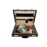 Briefcase With Foreign Coins and Tokens