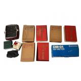 Kenwood DM-81 Meter, Vtg RCA Guides, + Accessories