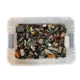 38L Rubbermaid Bin of Electronic Components
