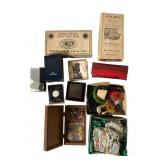 Box Lot: Threads, Jewelry, Watches, and Collectibl