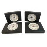 4 LEITCH Studio Clocks With Feet or Wall Mount