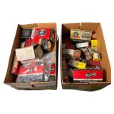 2 Boxes Full: RCA, Sylvania, & GE Electronic Tubes