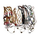 Vintage Wood & Clay Bead Necklaces