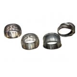 Four Sterling Silver Bands