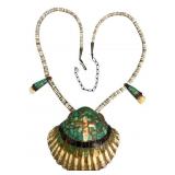 Vntg Santo Domingo Turquoise Necklace