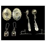 4 Pair of Sterling Silver Earrings