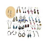 Vintage Lot of Beaded Earrings, Mixed Materials