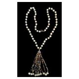 Lucas Lameth 925 Pearl Gemstone Necklace