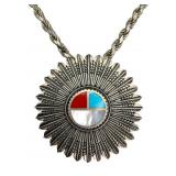 Carolyn Pollack Sterling Pendant, Feather Design