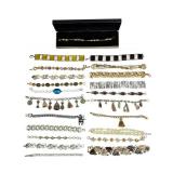 22 Fashion Bracelets, Some Mid Century