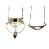 Art Nouveau 925 Gemstone Necklaces
