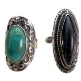 Sterling Silver Rings With Stones