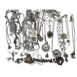 Silver Toned Fashion Necklace Lot