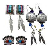 Zuni and Hopi Earrings