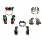 3 Sterling Jewelry Sets, Gemstones