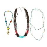 Multi-Style Beaded Necklaces, Sterling & 14K