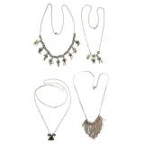 Sterling and Gemstone Necklace Collection