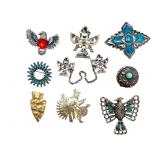 Native American Style Brooches