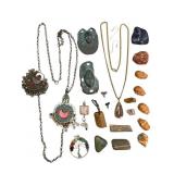 Early Necklaces, Clay Bead and Pendant Collection