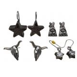 Sterling Earrings Set, Signed