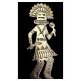 Sterling TOMMY Kachina Brooch