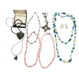 Sterling & Glass Jewelry Lot with Mix