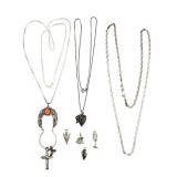 Sterling Silver Necklace Trio