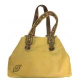 Betsey Johnson Beige Leather Tote Bag