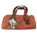 Betsey Johnson Pink Handbag With Embellished Strap