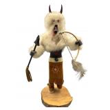 Native American Wolf Dancer Kachina Doll
