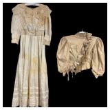 Victorian Silk Wedding Dress and Bodice
