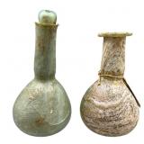 2 Roman Glass Unguentaria