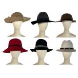 Six Vintage Hats and Hat Boxes